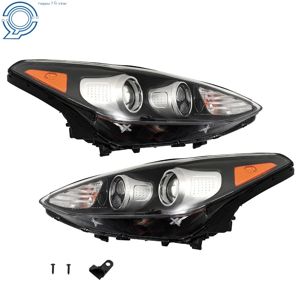 Set of 2 Halogen Headlight Assemblies for Kia Sportage (2017-2019)