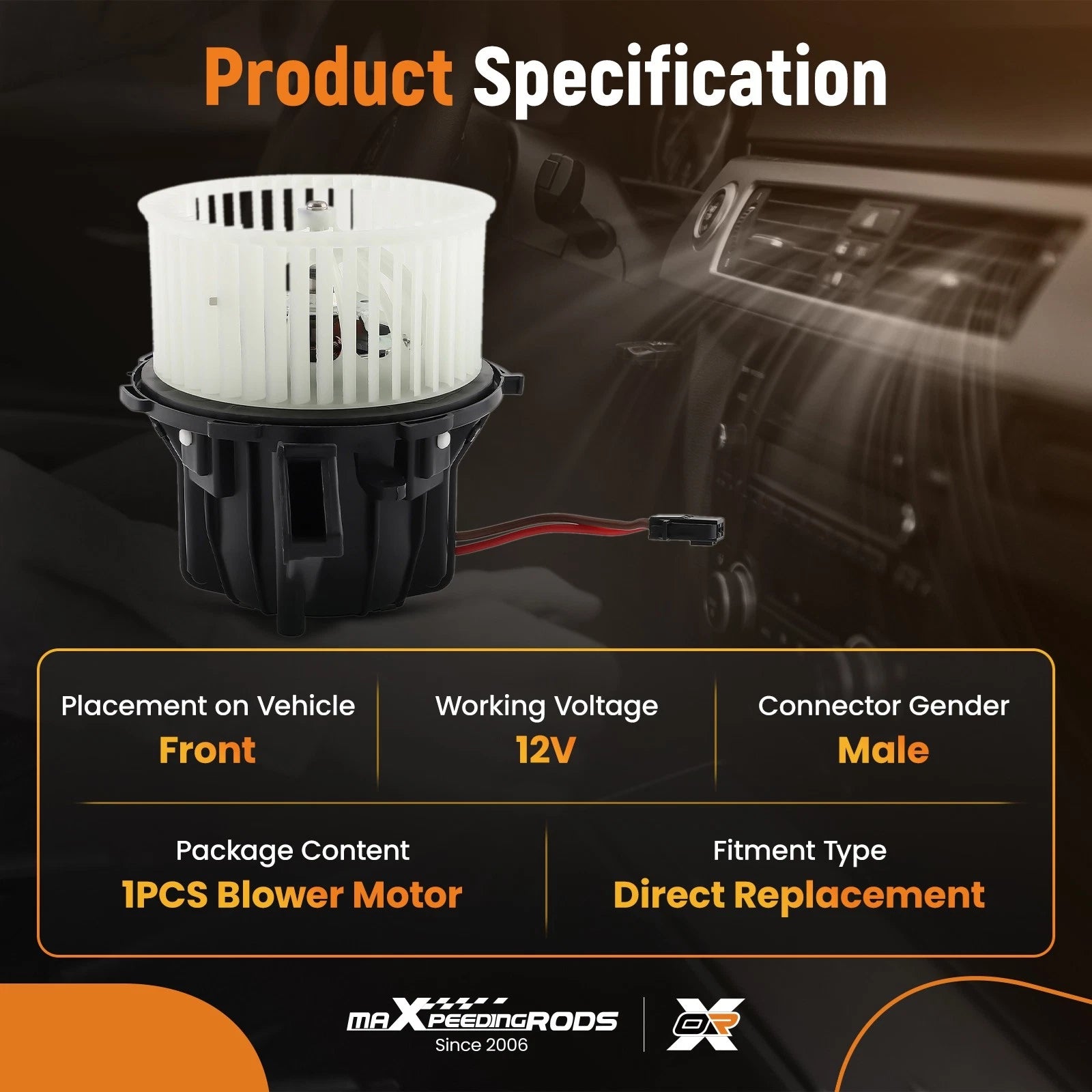 A/C Heater Blower Motor Fan for Audi A5/Q5/S5 (2008–2016) 351040251 8K1820021B