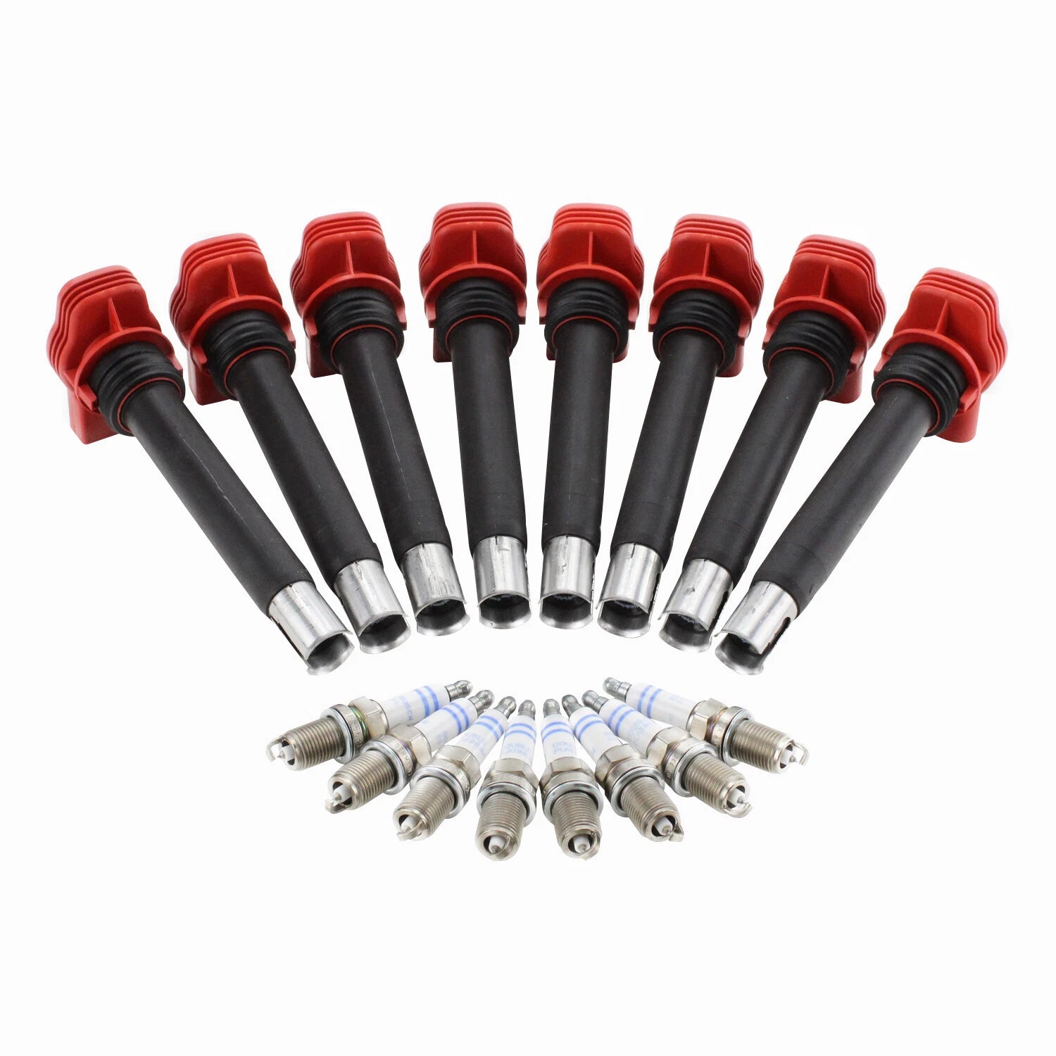 Set of 8 Ignition Coils & Spark Plugs for Audi R8 4.2 V8 (2007–2015)