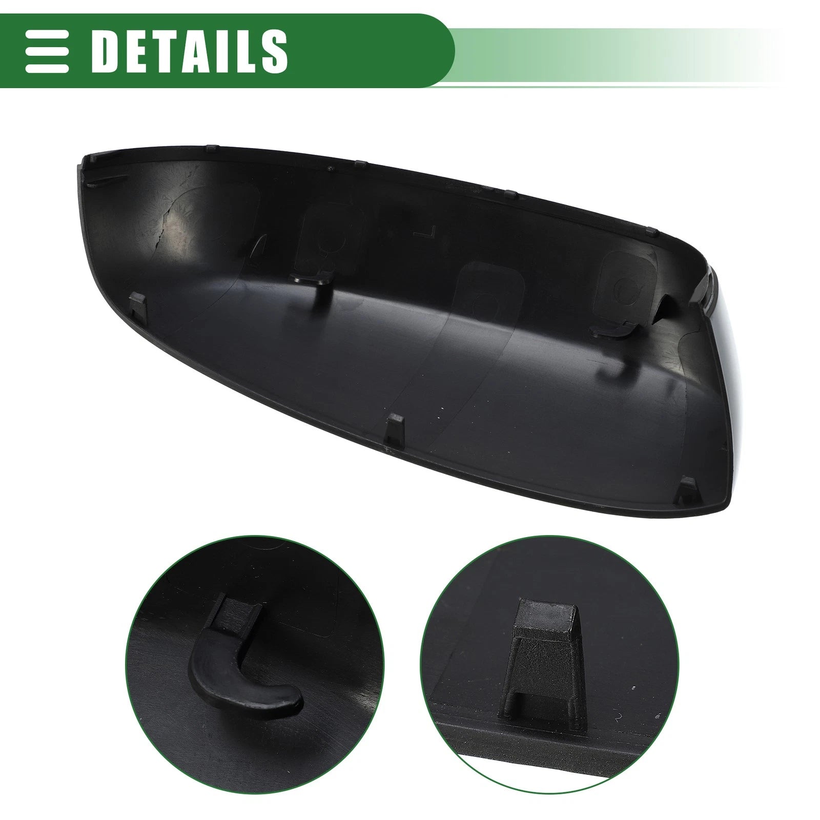 Left Rearview Mirror Cap for Chevrolet Silverado 1500 (No. 25788154, Gloss Black)
