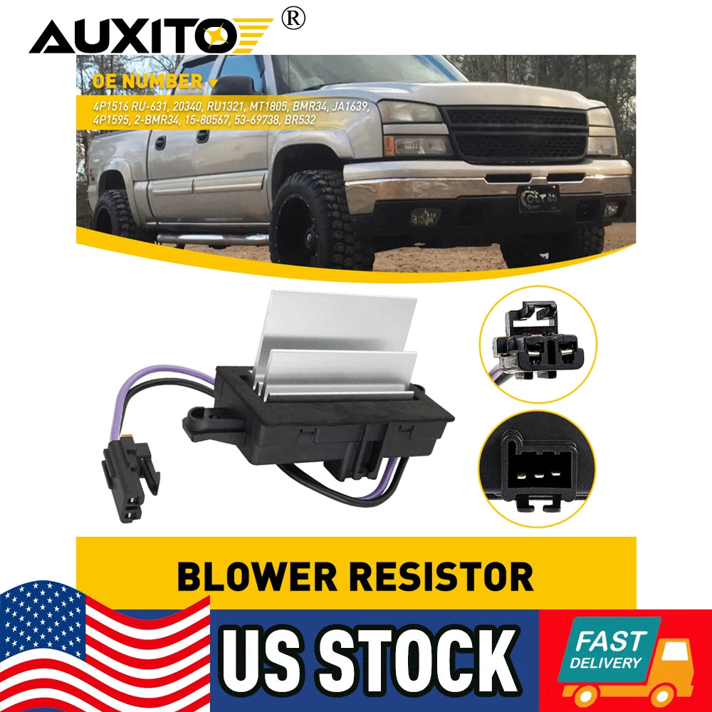 Blower Motor Resistor for Chevy GMC Cadillac (2003–2006)