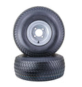Set of 2 Lawn Mower Tires 20X8-8 4-Ply with 4x4" Silver Wheel 13035