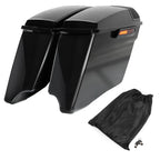 4" Stretched Hard Saddlebags with Speaker Lid for Harley (2014–Present)