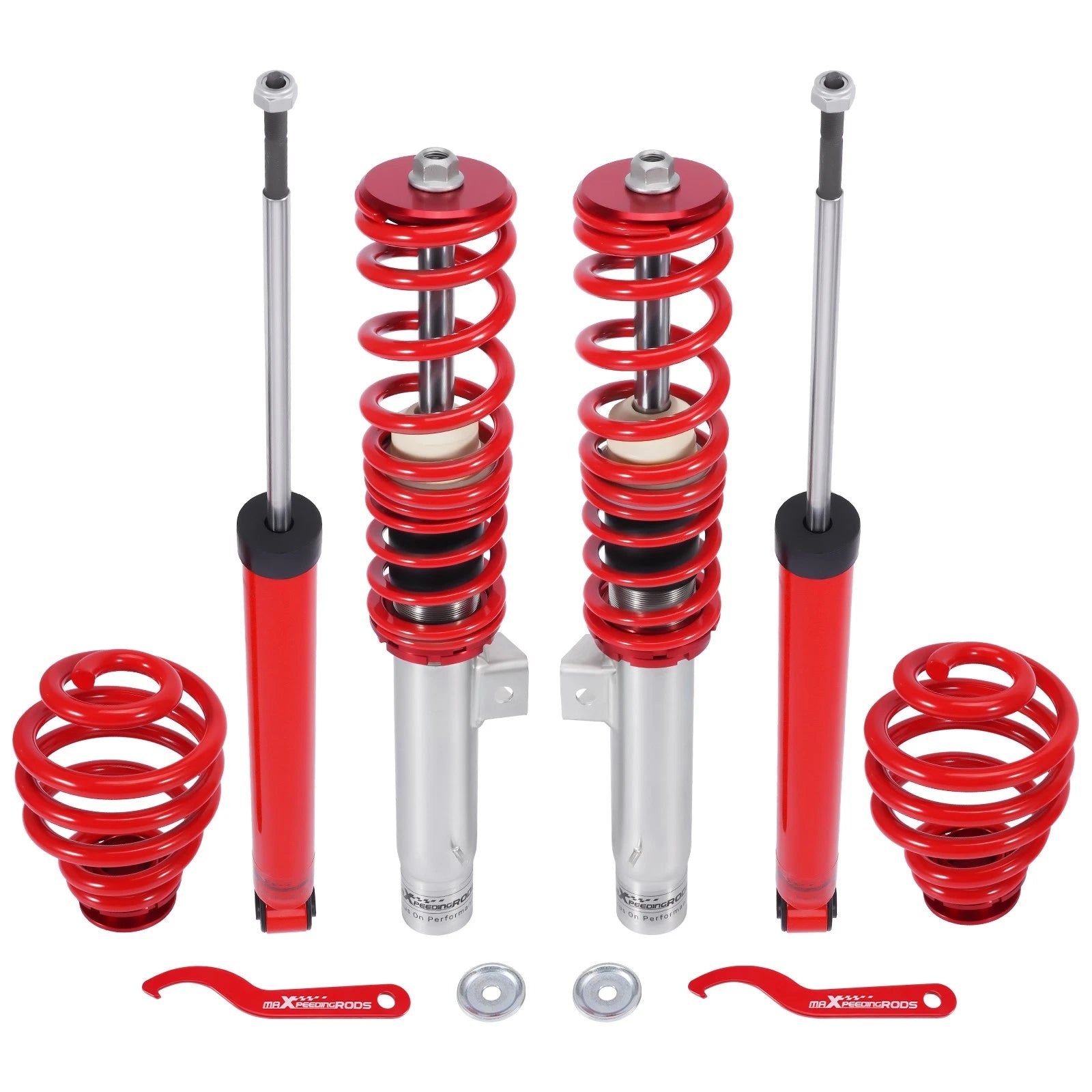 COILOVERS KITS FOR BMW 3 SERIES E46 320 323 325 328 330 CABRIO Shock Struts Red