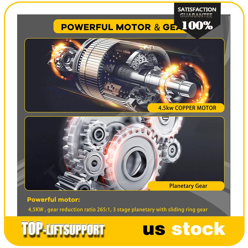 13000LBS Electric Winch for Truck Trailer - Waterproof Synthetic Rope