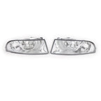 Replacement Pair Front Bumper Fog Light Housing for Skoda Octavia MK2 (2008)