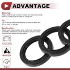 Set of 5 Rotary Shaft Oil Seals for Various Models (38x52x7mm)