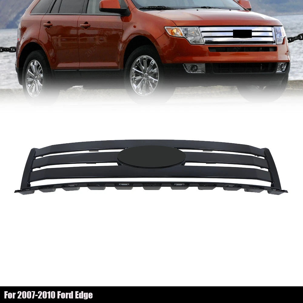 Gloss Black Front Bumper Upper Grille for Ford Edge (2007–2010)