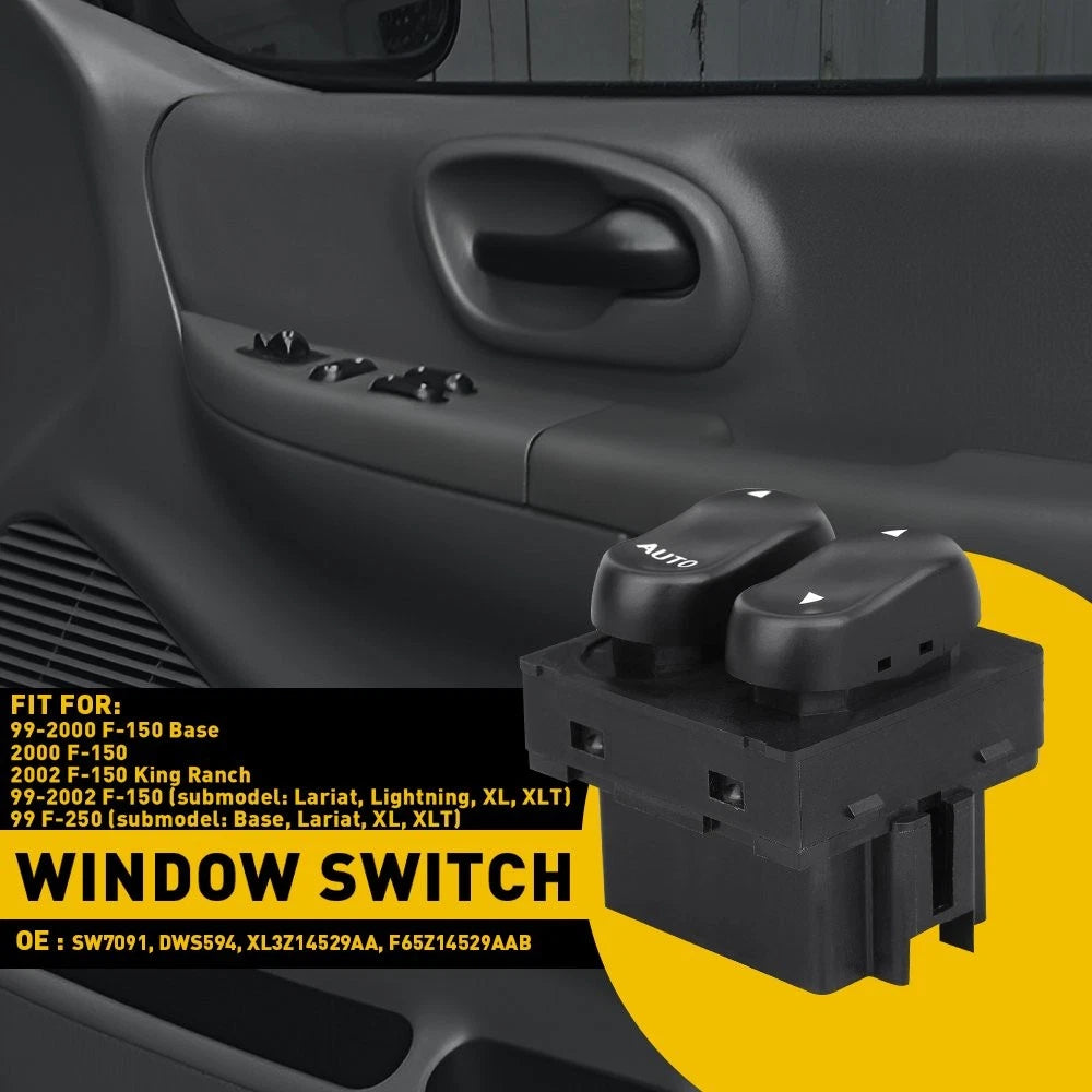 Window Switch for Ford F150 F250 (1999–2002) LH Driver Side