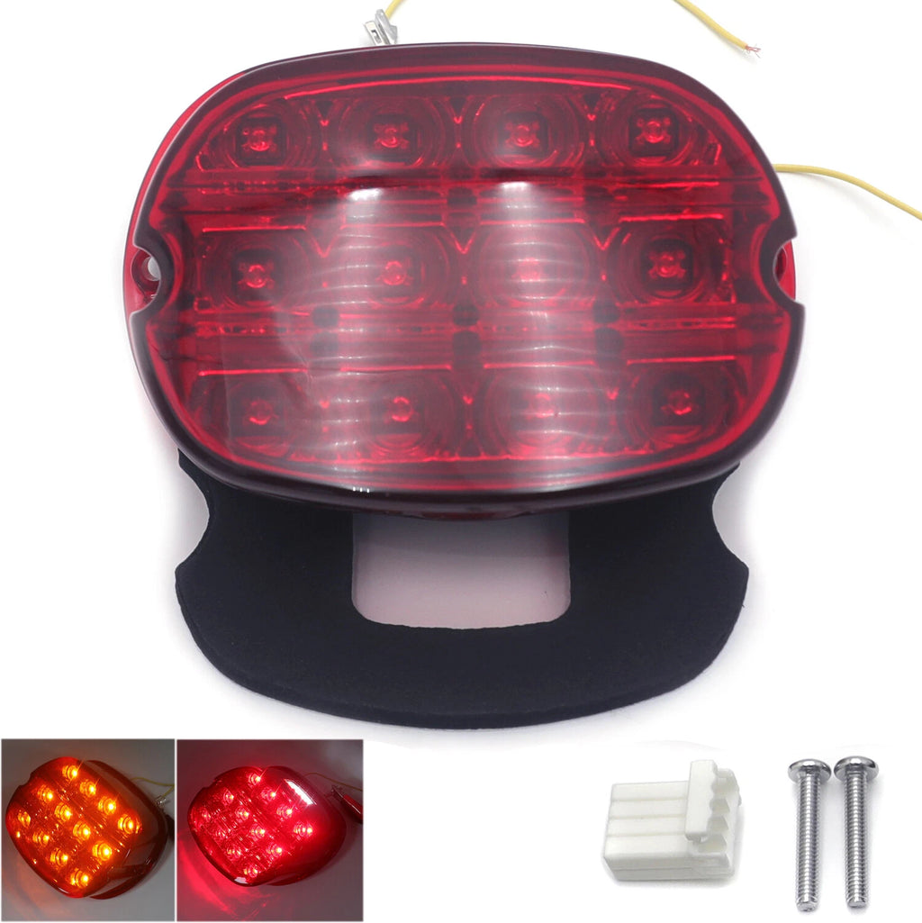 Red Layback LED Taillight Brake Light for Harley FXLR FLHC FXST (2018–2023, 2003–2017)