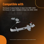 Electric Window Regulator & Motor for Acura TL (1999–2003) Rear Left 751160