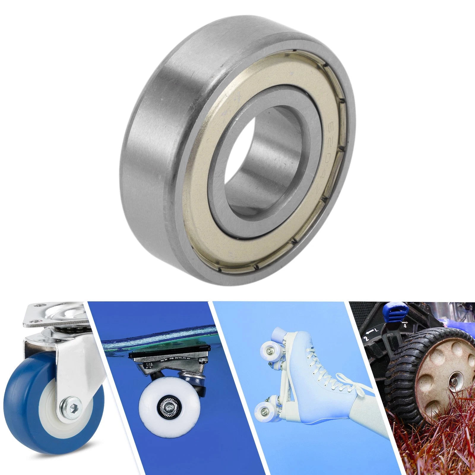 6204ZZ Deep Groove Ball Bearings for Scooter Skateboard Wheel (20x47x14mm)