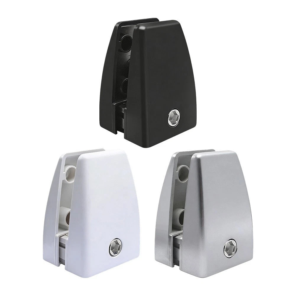 Set of 4 Lightweight Aluminum Screen Clips for Desk Partitions 61x43x34mm
