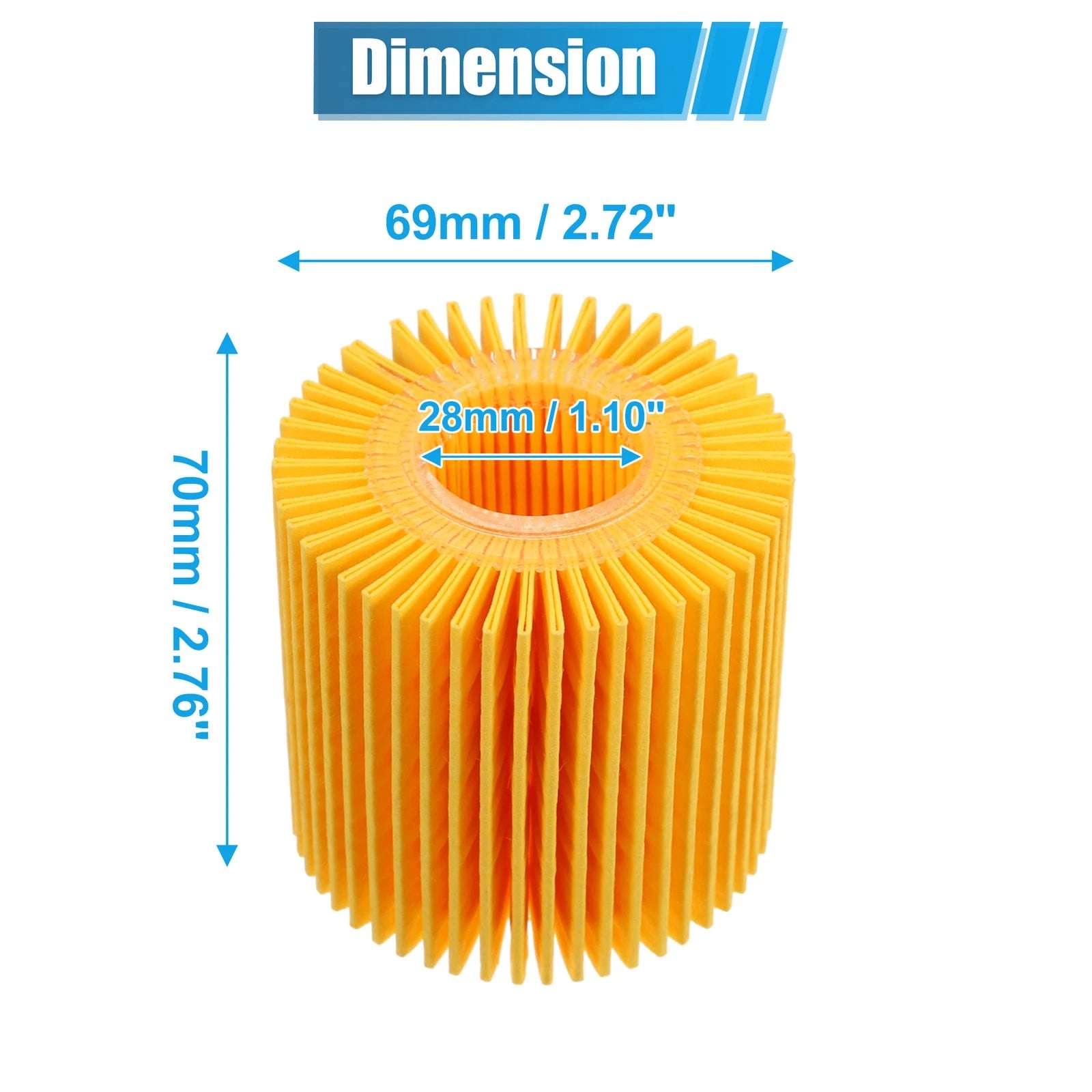 Set of 5 Engine Oil Filters 04152-YZZA1 04152-31090 04152-YZZG1 for Toyota Avalon 