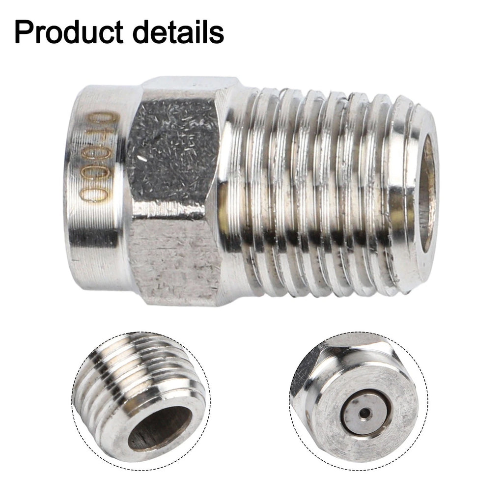 Cleaning Nozzle for Garden Tool (Stainless Steel 1/4 Thread 15°)