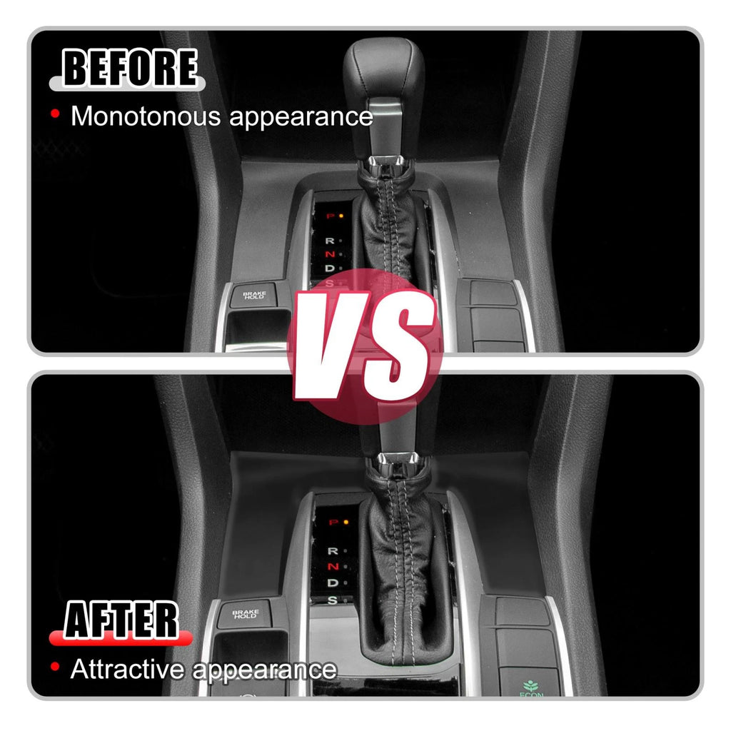 Gear Panel Trim Shift Box Cover Decal for Honda Civic (2016–2021) Black