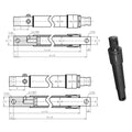 2500 PSI Cylinder for Hercules Snow Plow (Fits Models 2530)