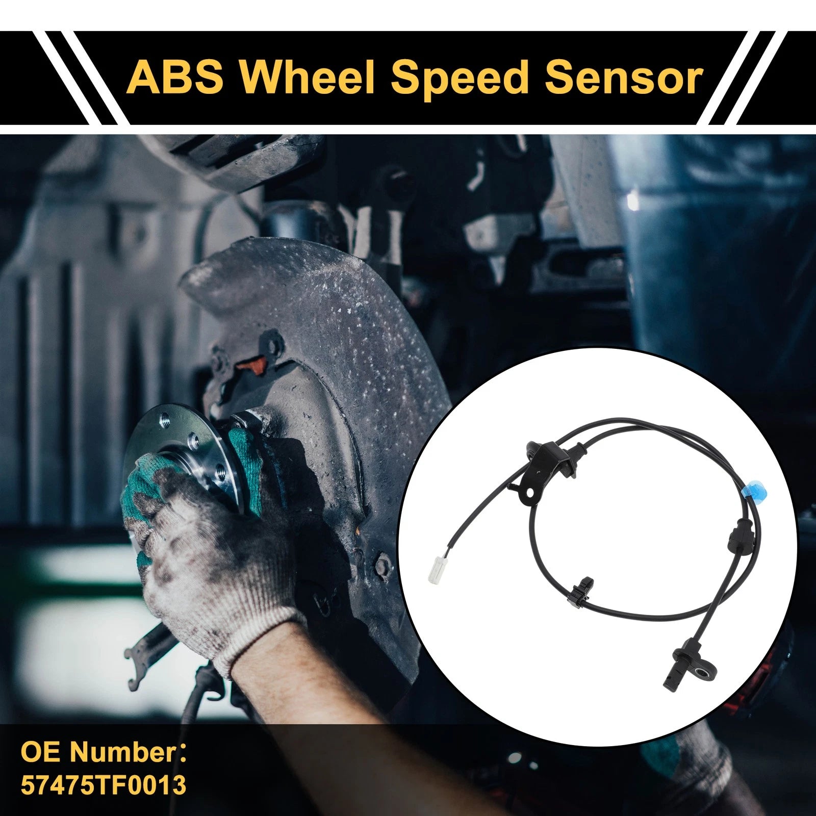 ABS Wheel Speed Sensor No. 57475TF0013 for Honda Fit (2009–2013) Rear Left
