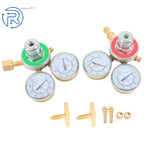 3" Oxygen CGA-540 & Acetylene CGA-200 Welding Regulator Pressure Gauge