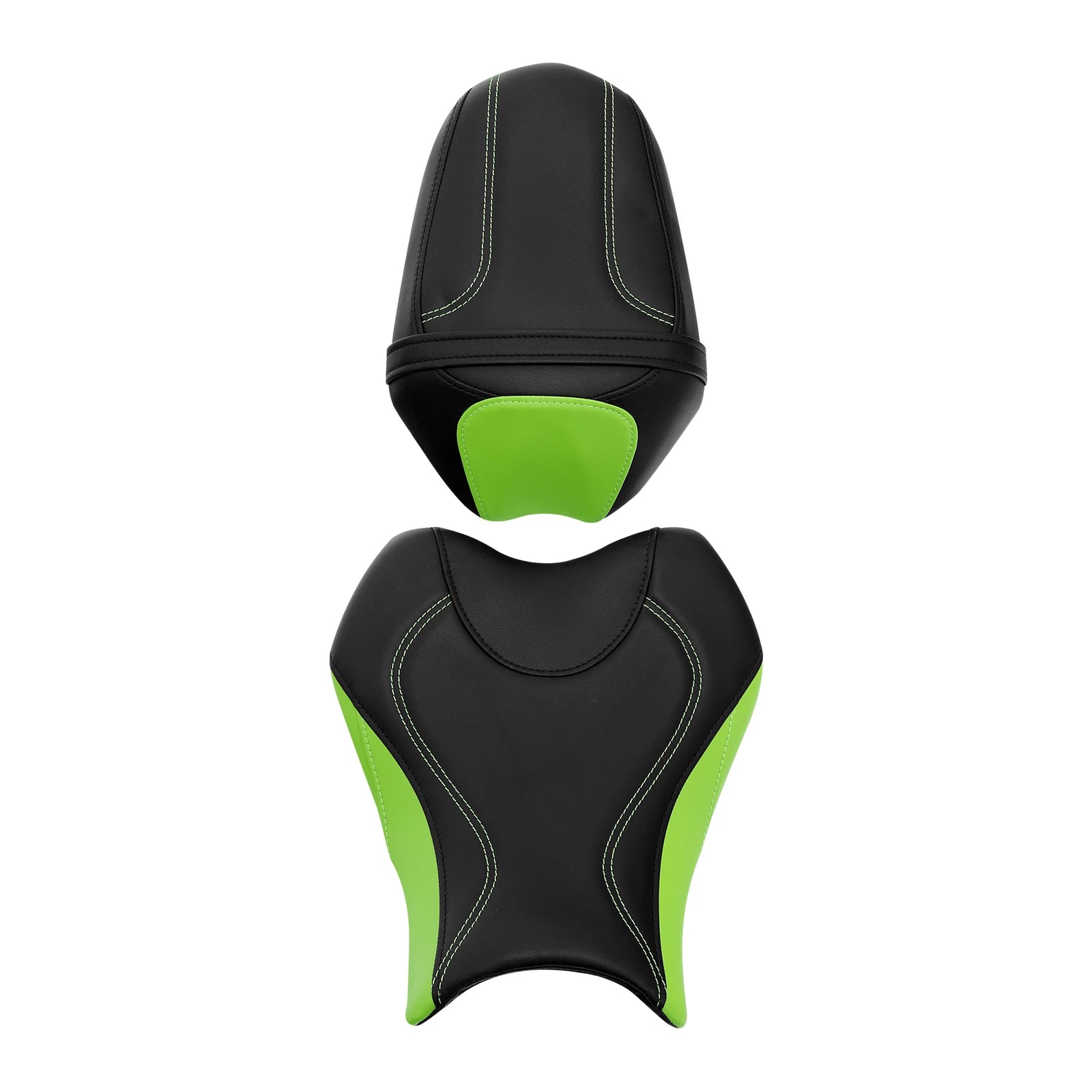 Driver & Passenger Seat for Suzuki GSXR1000 (2009–2016) Black Green