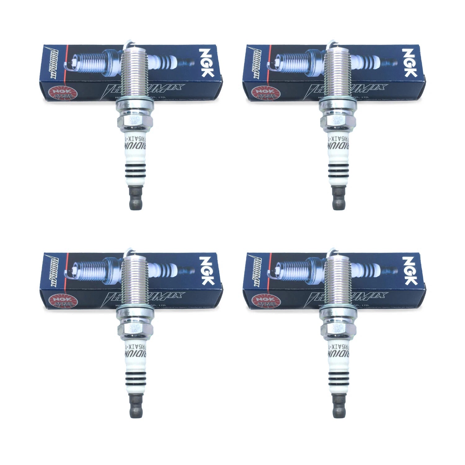 Set of 4 NGK LFR6AIX-11 Iridium Spark Plugs for (Made in Japan)