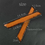 Orange Reflector Saddle Bag Latch Cover for Harley Touring Road King Glide (2009-2023)