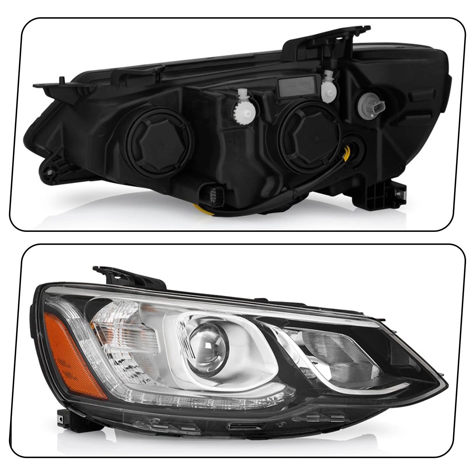 Halogen Projector Headlight for Chevrolet Sonic (2017–2020) W/Bulb Right