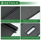 Retractable Cargo Cover for Kia Soul (2008–2013) - Carbon Fiber Pattern Black