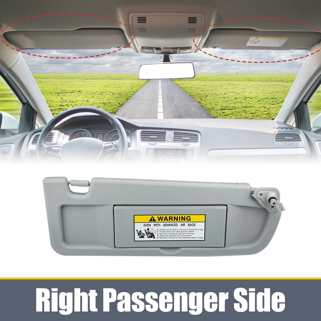 Right Side Sun Visor for Honda Civic (2006–2011) 83230-SNA-A01ZC Gray