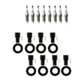 Set of 8 Denso Iridium Spark Plugs & NGK Coil Boots for ISF LS460 LS600h V8 (2007–2017)