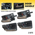 Set of 4 Chrome Inside Door Handles for Toyota Corolla Matrix (2003–2008)