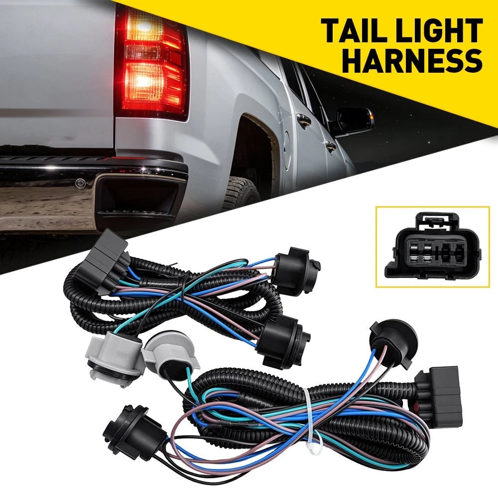 2X Tail Light Harness for Chevy Silverado 1500 2500 3500 HD (2007–2014)