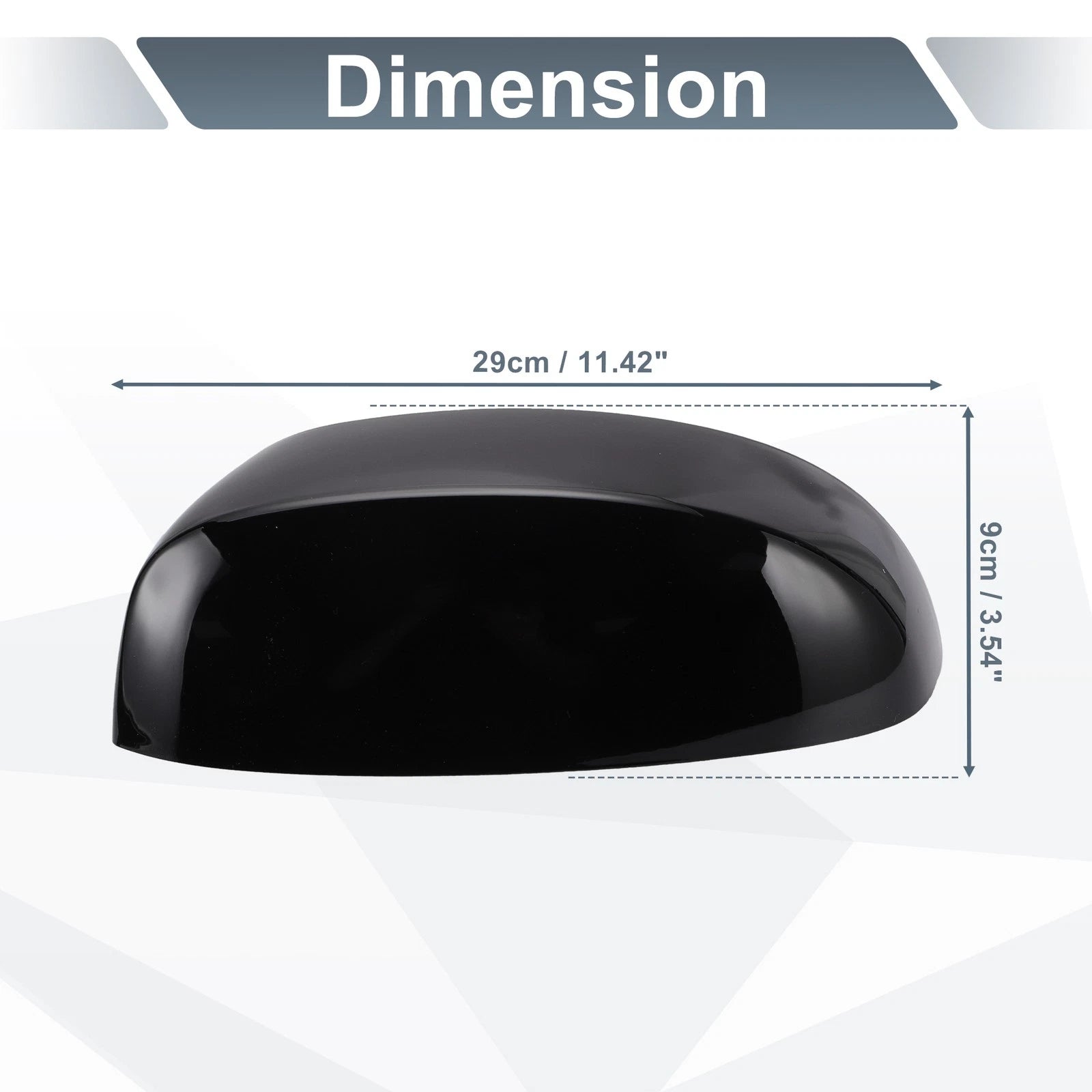 Set of 2 Rearview Mirror Cover Caps Gloss Black for Chevrolet Avalanche (2002–2013)