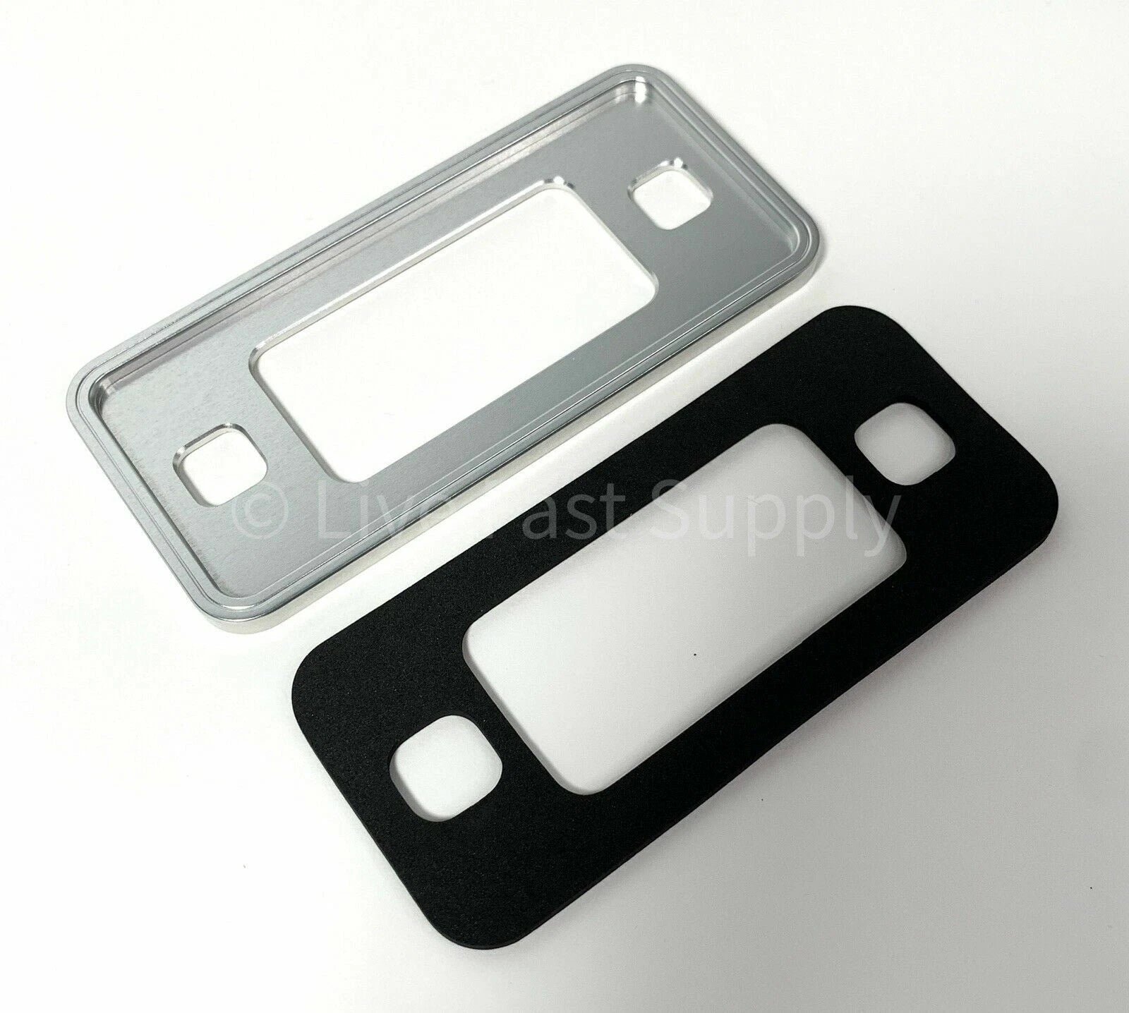 Front Amber LED Side Markers Pair with Aluminum Low Bezels for Ford Bronco (1970–1977)