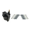 Set of 8 Hitachi Ignition Coils & NGK Platinum Spark Plugs for C2500 Corvette (1996–2000)