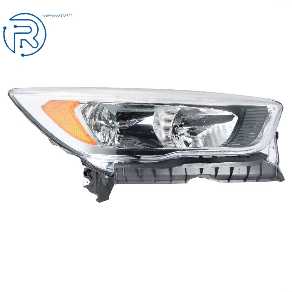Right Passenger Side Halogen Chrome Headlight for Ford Escape (2017-2019)
