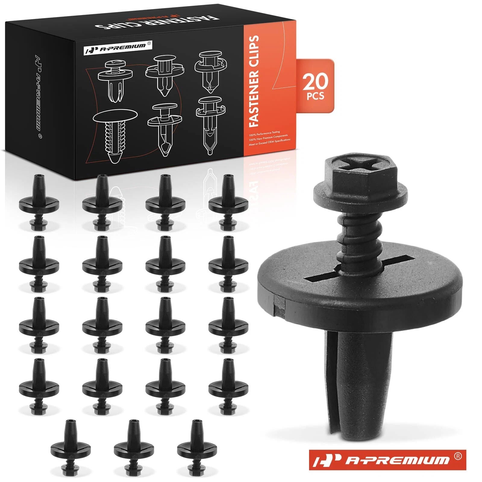 20Pcs Nylon Hood Insulation Retainer Clips for Ford Topaz Tempo (1984–1994)