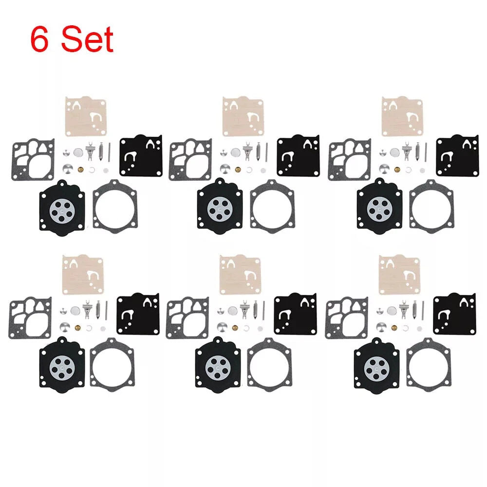 Set of 6 Carburetor Repair Kits for Stihl 056 066 (Walbro K12-WG K15-WJ K12-WJ)