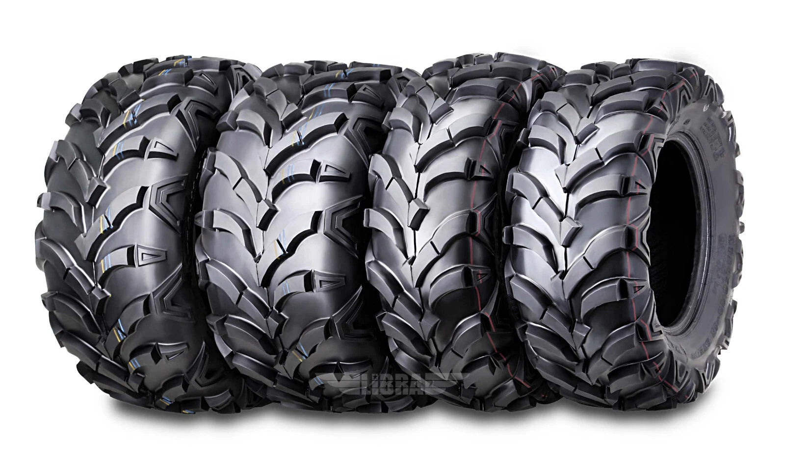 Set of 4 WANDA ATV Tires 24x8-12 & 24x11-10 for Polaris Magnum 325 Xpedition 325 (2000–2002)
