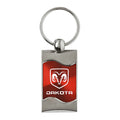 Red Rectangular Wave Keychain - Officially Licensed for Dodge Dakota