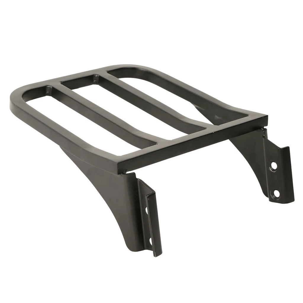 Chrome/Black Sissy Bar Luggage Rack for Harley Softail Sportster Dyna