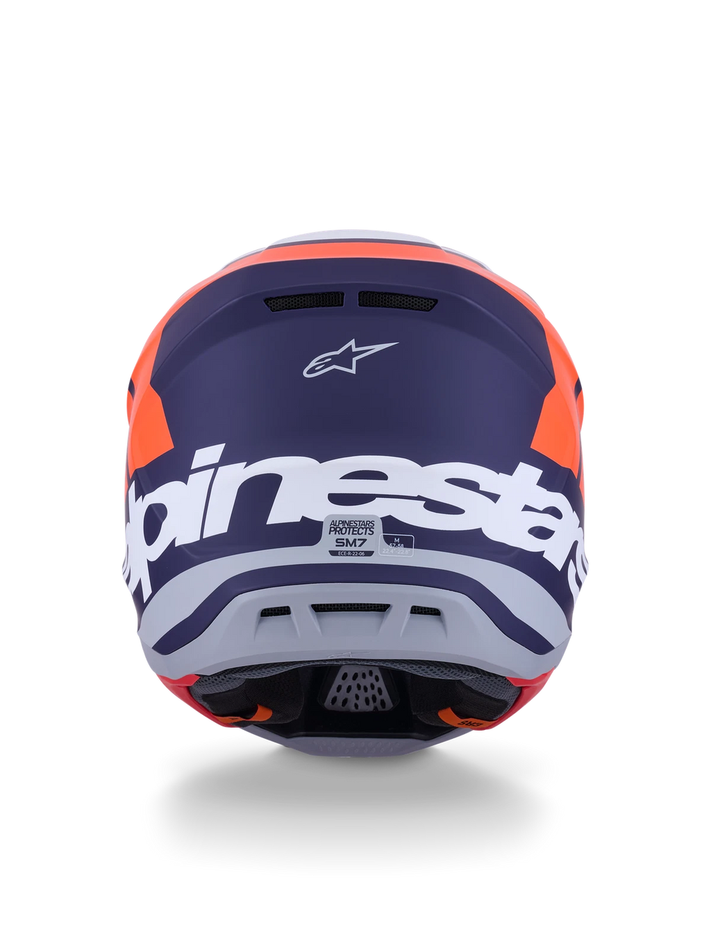 Alpinestars SM7 Core Helmet for Off-Road (2X-Large, Orange/Blue Matte)