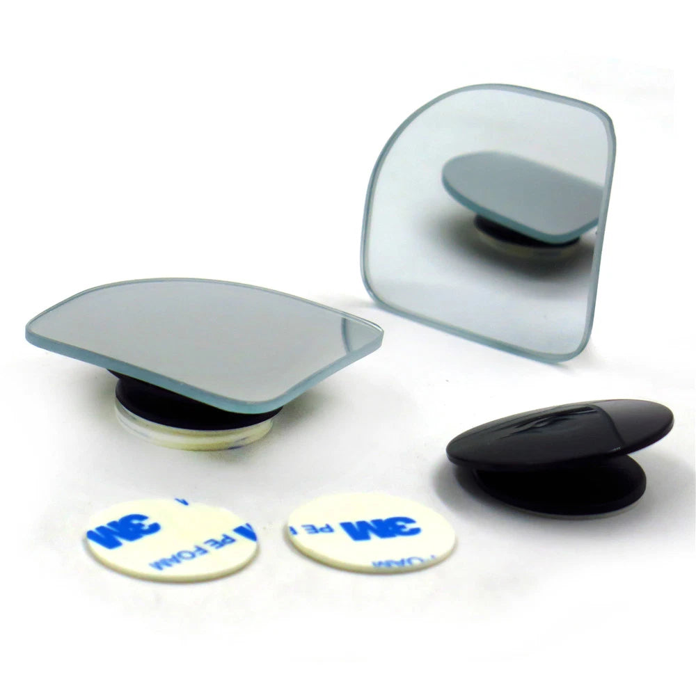 2 Pack Blind Spot Side Mirror Stick On Glass for Universal Vehicles (2010–2023)
