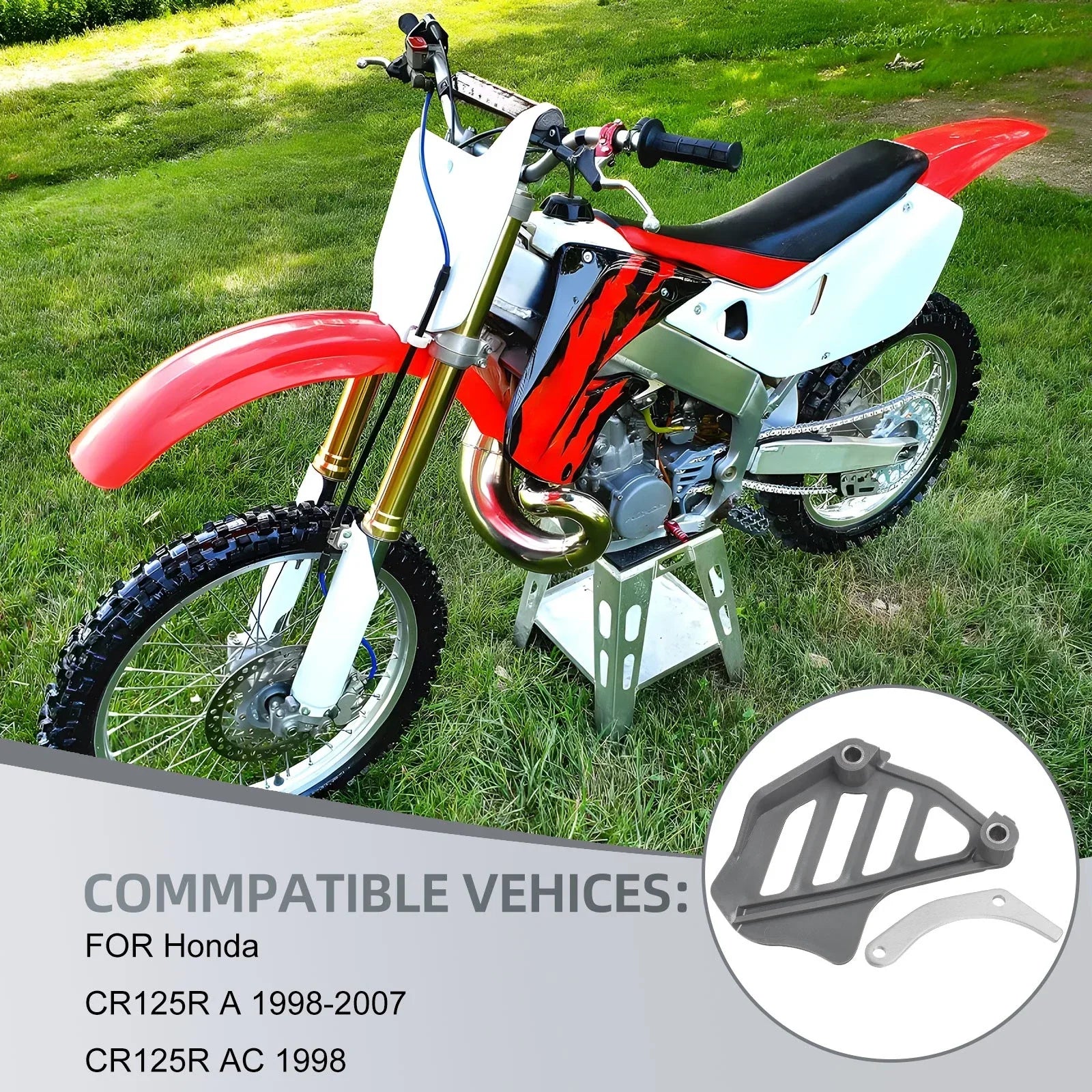 Front Sprocket Cover & Case Saver for Honda CR125R (2003–2007)