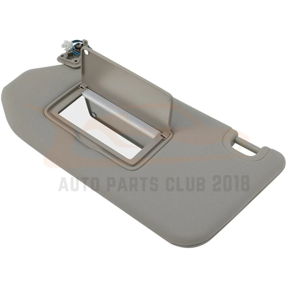Set of 2 Gray Sun Visors with Lamp for Infiniti JX35 QX60 Pathfinder (2013–2017)