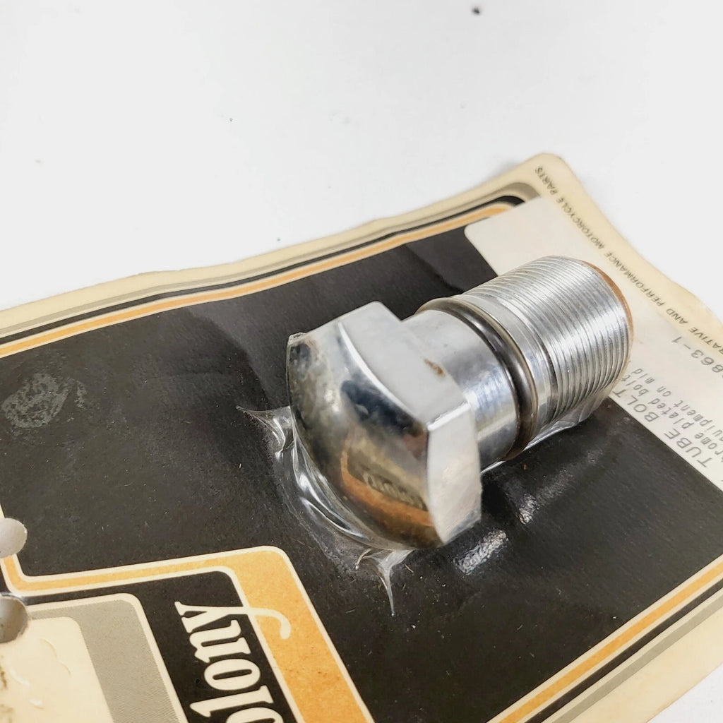 Colony Chrome Fork Tube Bolt 35mm for Harley Davidson FX & XL (1985–1987)