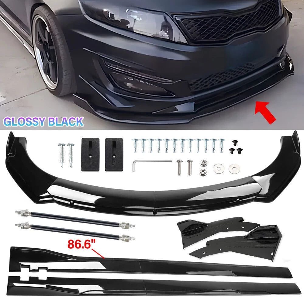 Front Bumper Spoiler Kit for Honda Civic (2016–2021)