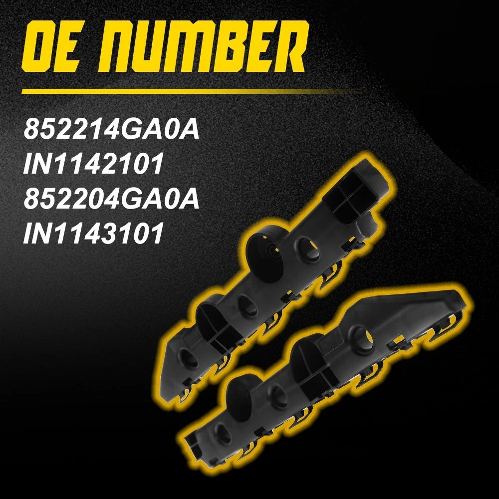 2X Rear Lower Bumper Support Brackets for Infiniti Q50 (2014–2023)
