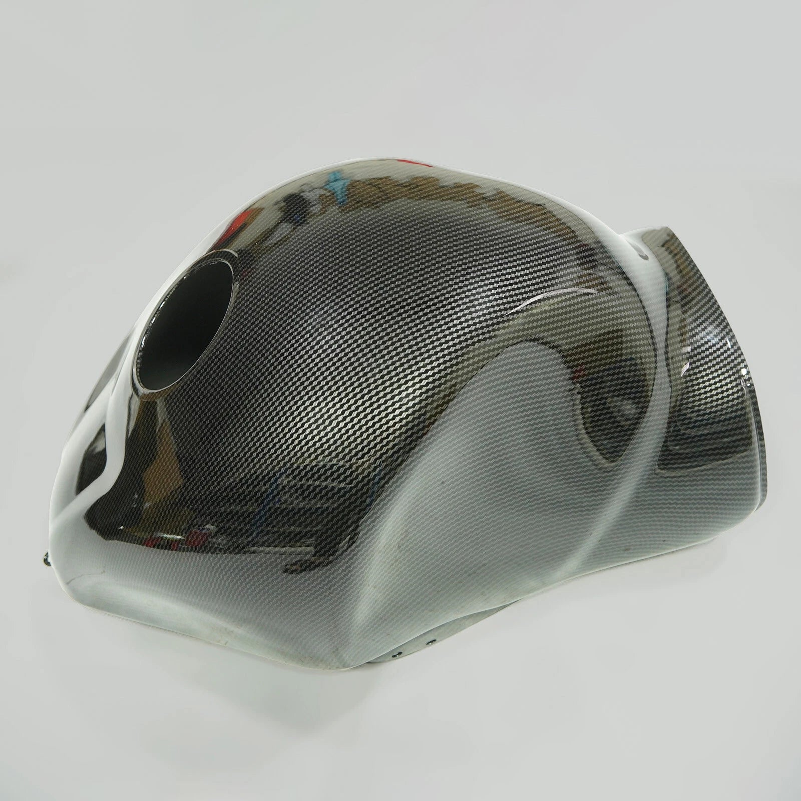 Black Carbon Fiber Fuel Gas Tank Cover for Suzuki Hayabusa GSX1300R (1997–2007)