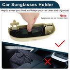 Sunglasses Case for Audi Q2 (2018–2020) Eyeglasses Holder Storage Box Beige